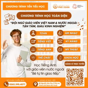 Tiền tiểu học trường Phú Xuân
