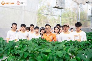 Trải nghiệm vườn dâu - Phu Xuan School