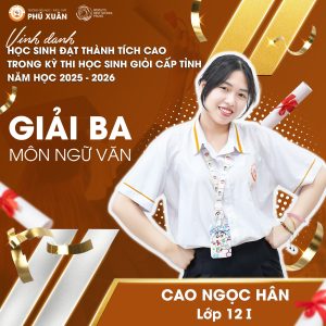 Vinh danh học sinh - Phu Xuan School